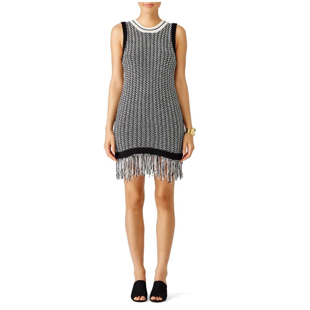 English Factory Knit Fringed Dress size S